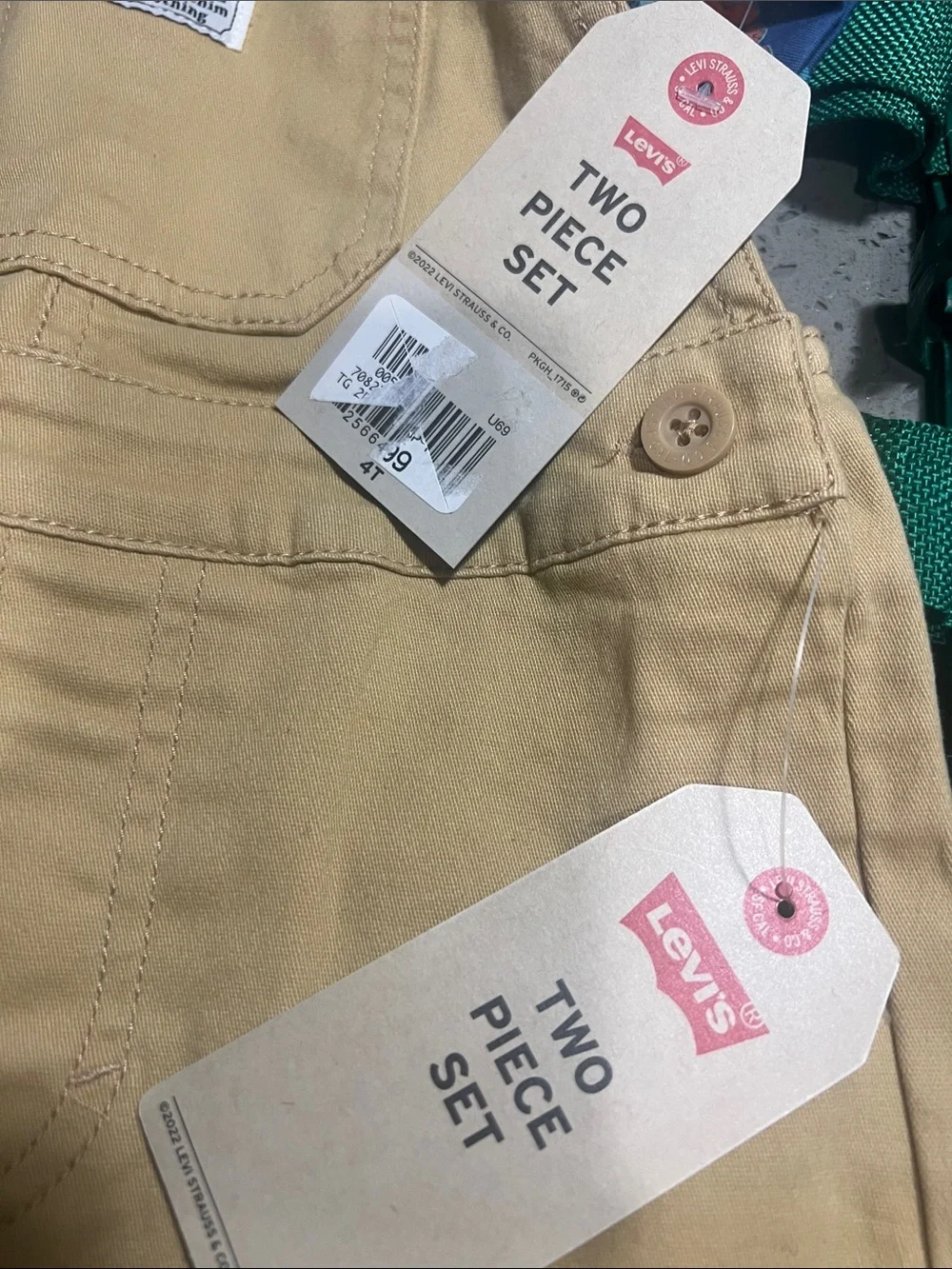 Levi's Toddler Boys Poster Logo Shortall Set 4T
